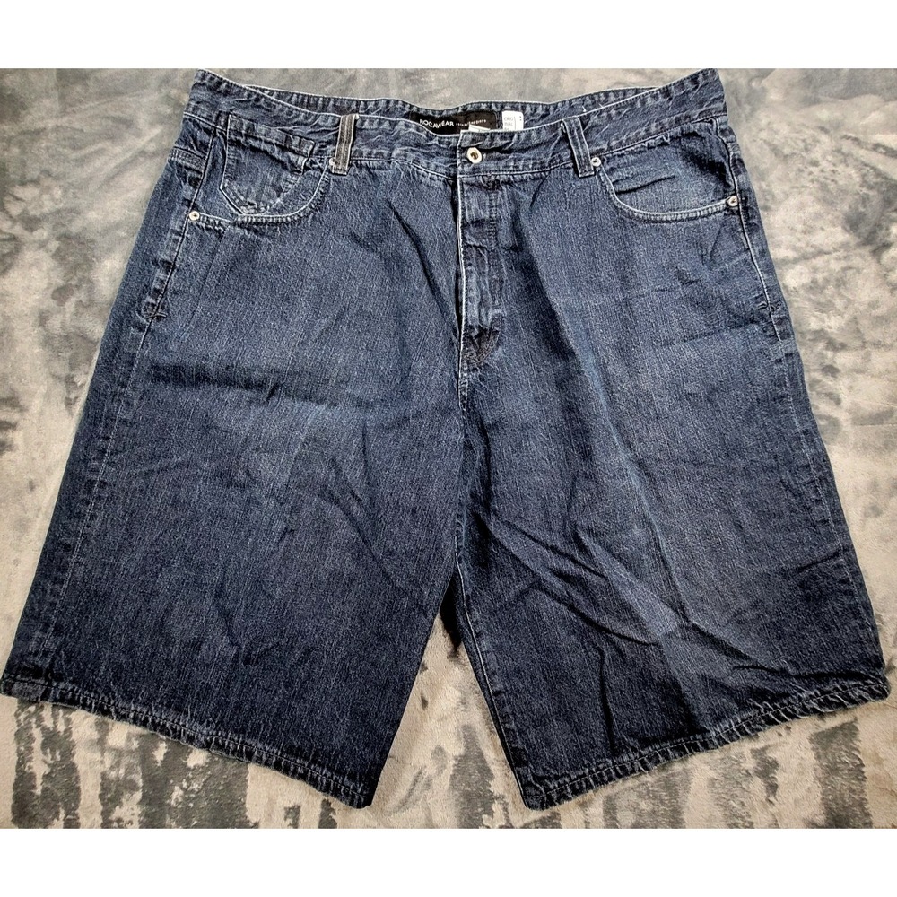 Vintage Rocawear Original Fit Blue Shorts Street Wear Baggy Shorts SIZE 46